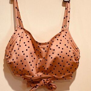 Shade to shore bikini top polka dot